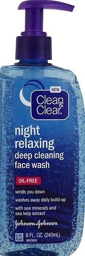 Clean & Clear Night Relaxing Oil-Free Deep Cleaning Face Wash
