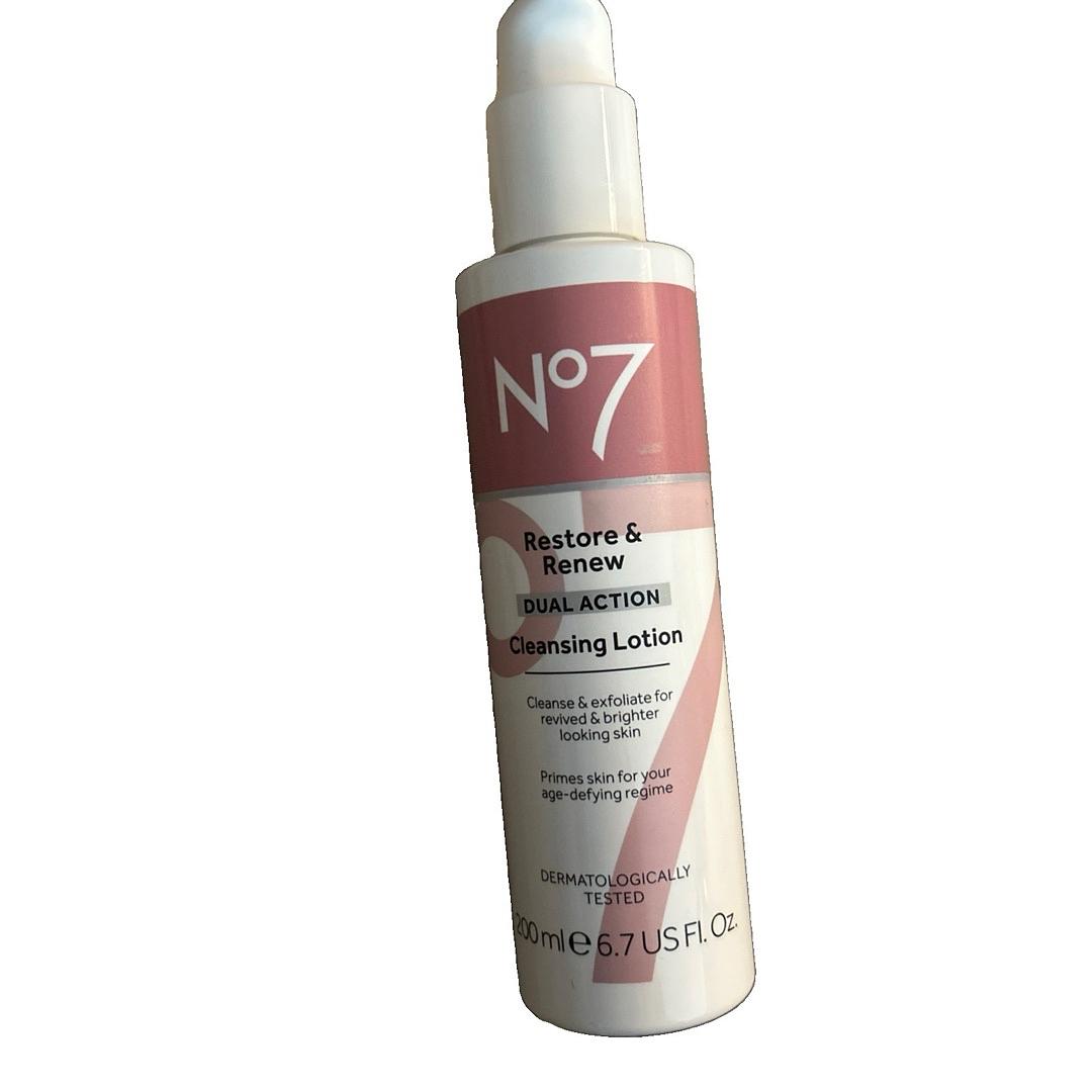 No7 Restore & Renew Dual Action Cleansing Exfoliating Lotion