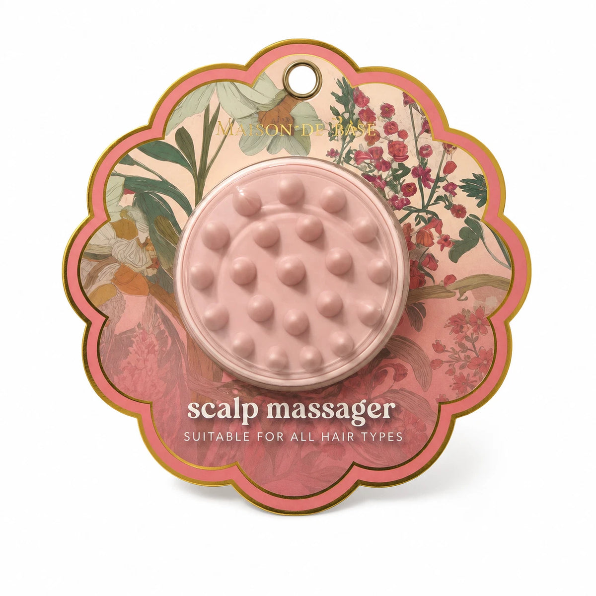 Maison De Base Pink Scalp Massager Suitable for All Hair Types — photo 1