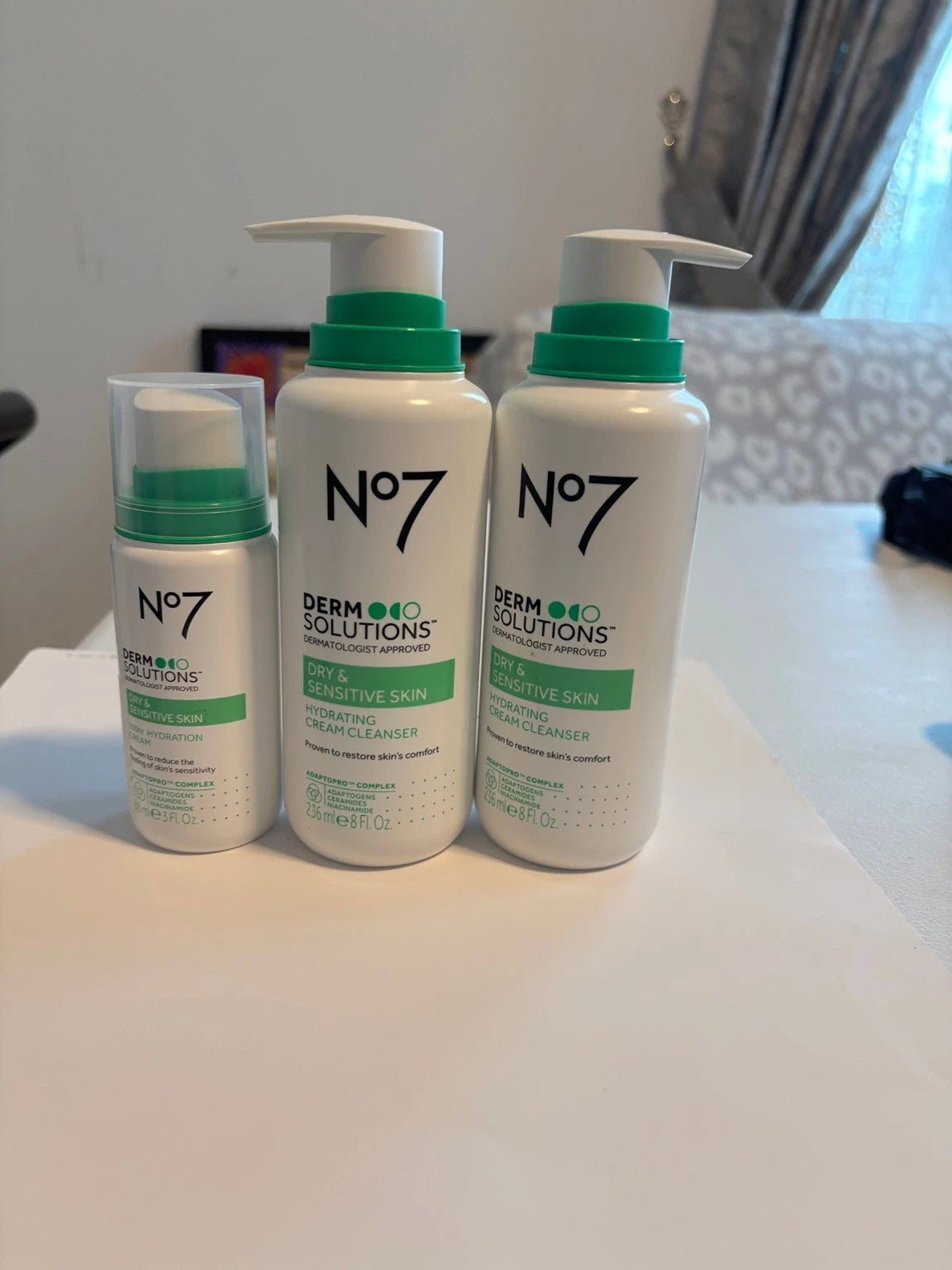 No7 Derm Solutions 3-Piece Set 2 Hydrating Cream Cleansers + 100HR Cream — photo 1