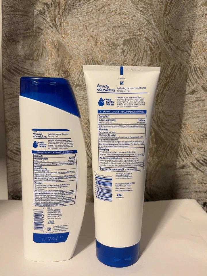 Head & Shoulders Hydrating Coconut Shampoo 12.5oz Conditioner 10.9oz Set — photo 2
