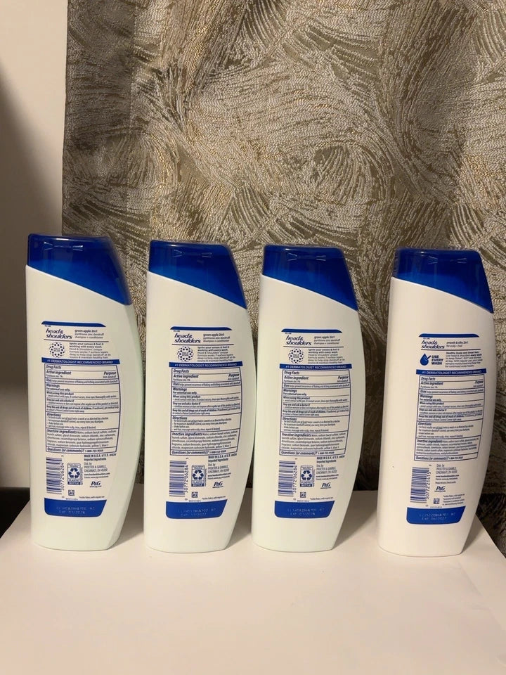 Head & Shoulders 2-in-1 Green Apple Smooth & Silky 12.5 oz 4 Pack — photo 2