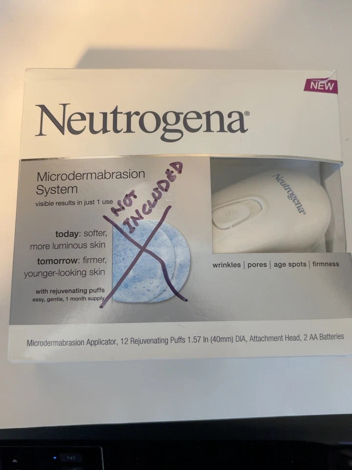 Neutrogena Microdermabrasion System Applicator & Head [NO PUFFS] Open Box Tested — photo 2