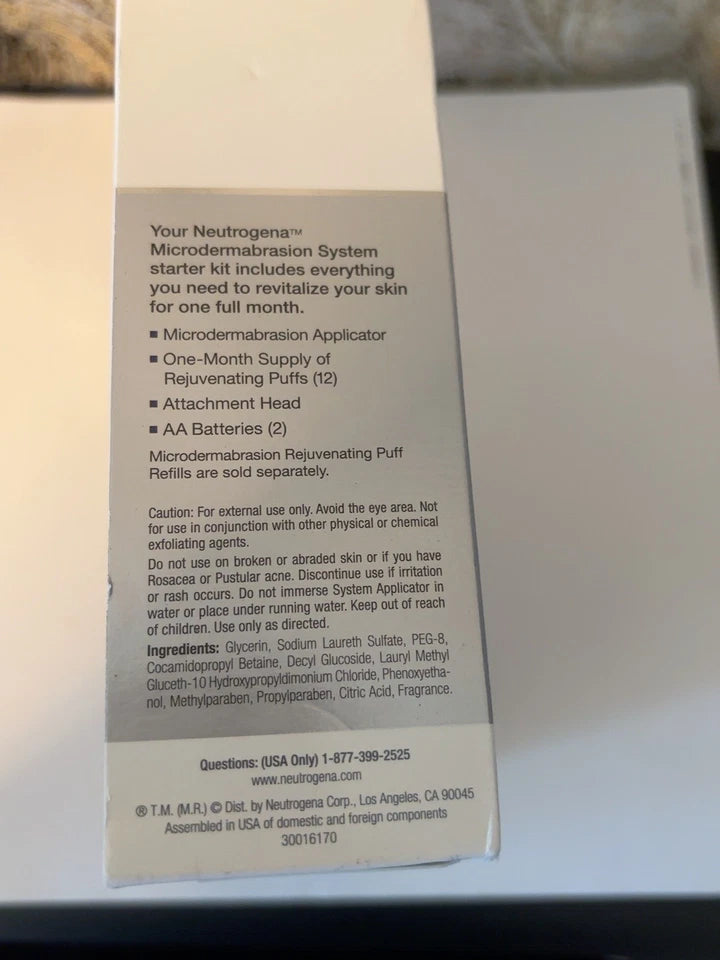 Neutrogena Microdermabrasion System Applicator & Head [NO PUFFS] Open Box Tested — photo 4