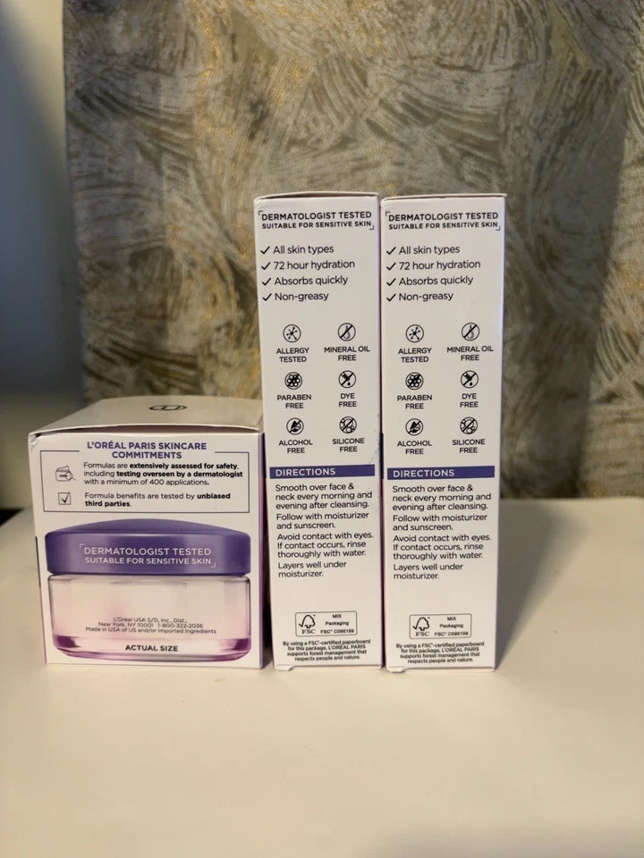 L'Oreal Collagen Moisture Filler Serum 1 oz 2 Pack + Moisturizer 1.7 oz New — photo 4