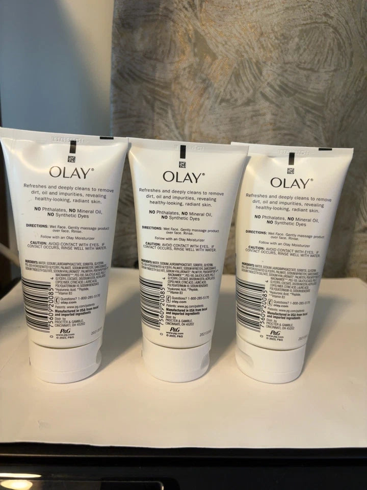 Olay Refreshing Gel Cleanser Hyaluronic 5 oz Fragrance Free 3 Pack New — photo 2