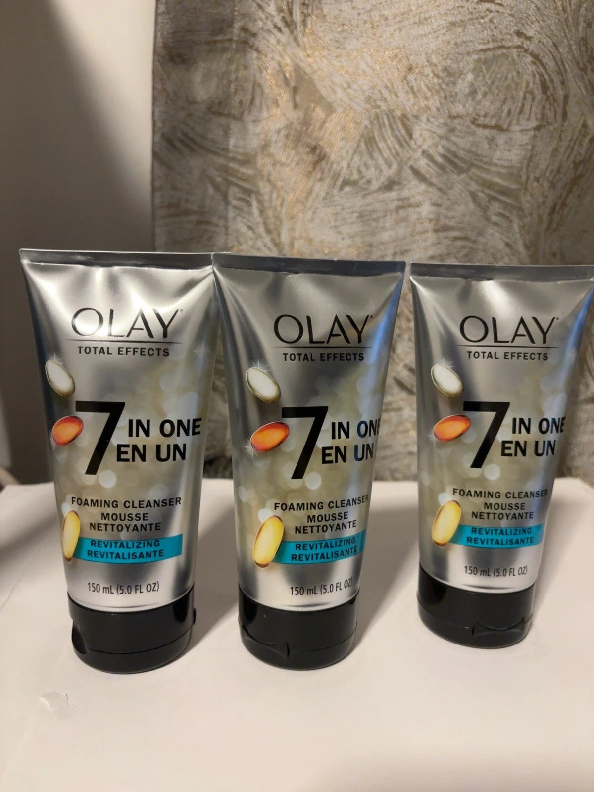 Olay Total Effects 7-in-One Foaming Cleanser Revitalizing 5 oz 3 Pack New — photo 1