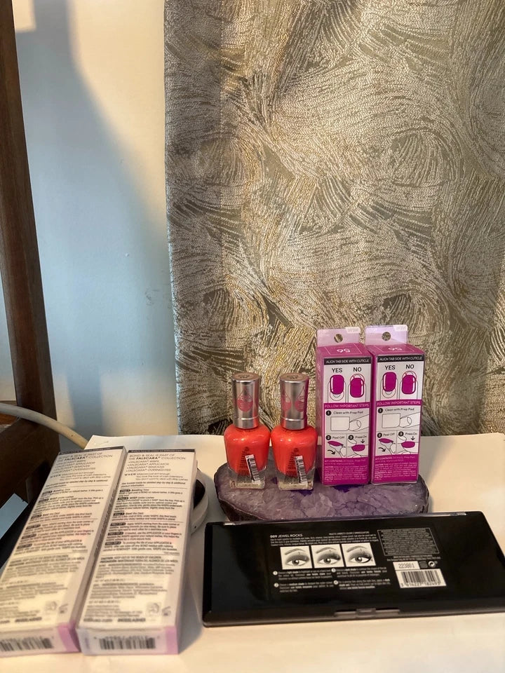 7 Piece Beauty Essentials Bundle KISS Falscara Sally Hansen imPRESS Rimmel — photo 3